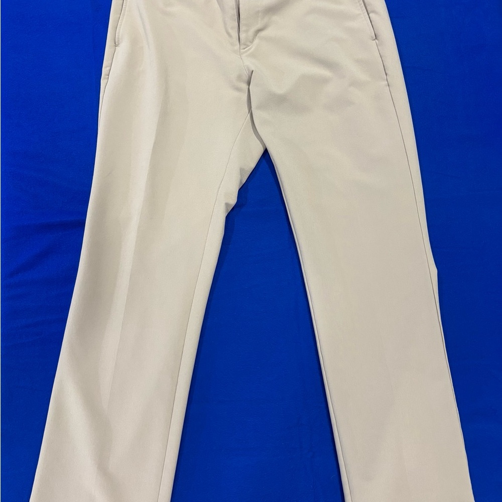 Adidas men’s beige golf ultimate three stripe pants